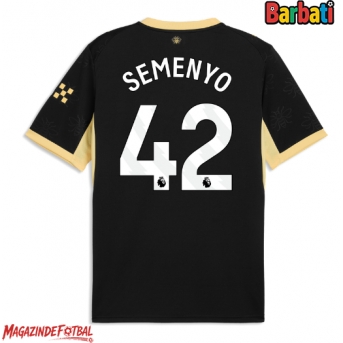 Manchester City Antoine Semenyo #42 Tricou Fotbal Replică 2026-27 Barbati Deplasare